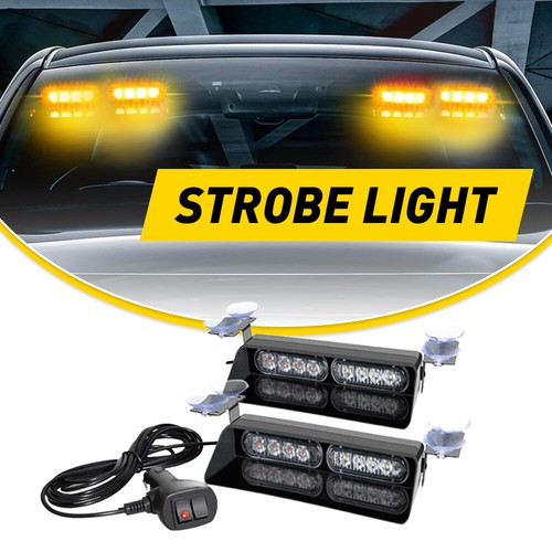 Led warning strobe amber - warning,