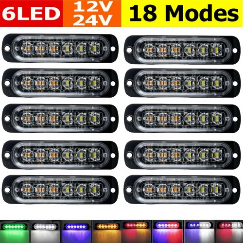 10x 12v 24v - 6led, truck