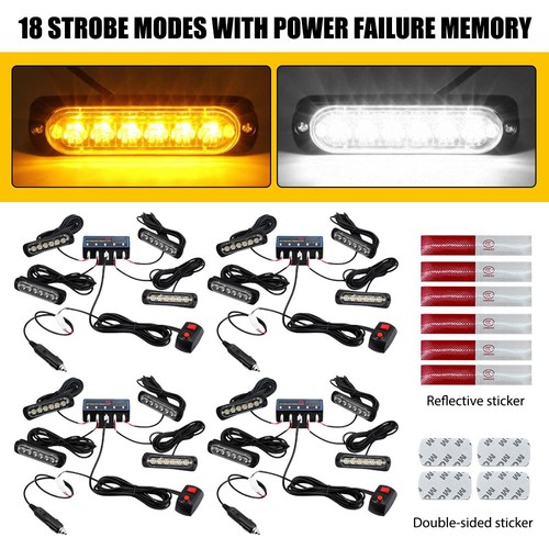 Led amber recovery strobe - amber,