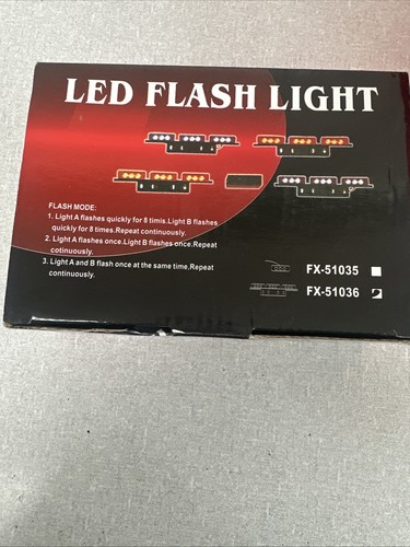 12led amber recovery strobe - 4x,