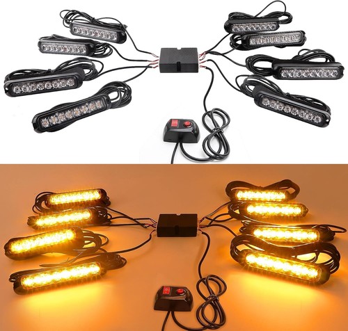 8x8leds car strobe flashing - car,