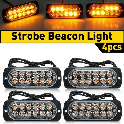 12led amber strobe light - 12led,