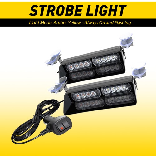 Led warning strobe amber - strobe,